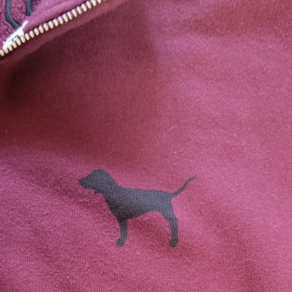 PINK by Victoria's Secret Women's Half Zip Pullover Comfy Sweatshirt Size Small - Picture 5 of 10